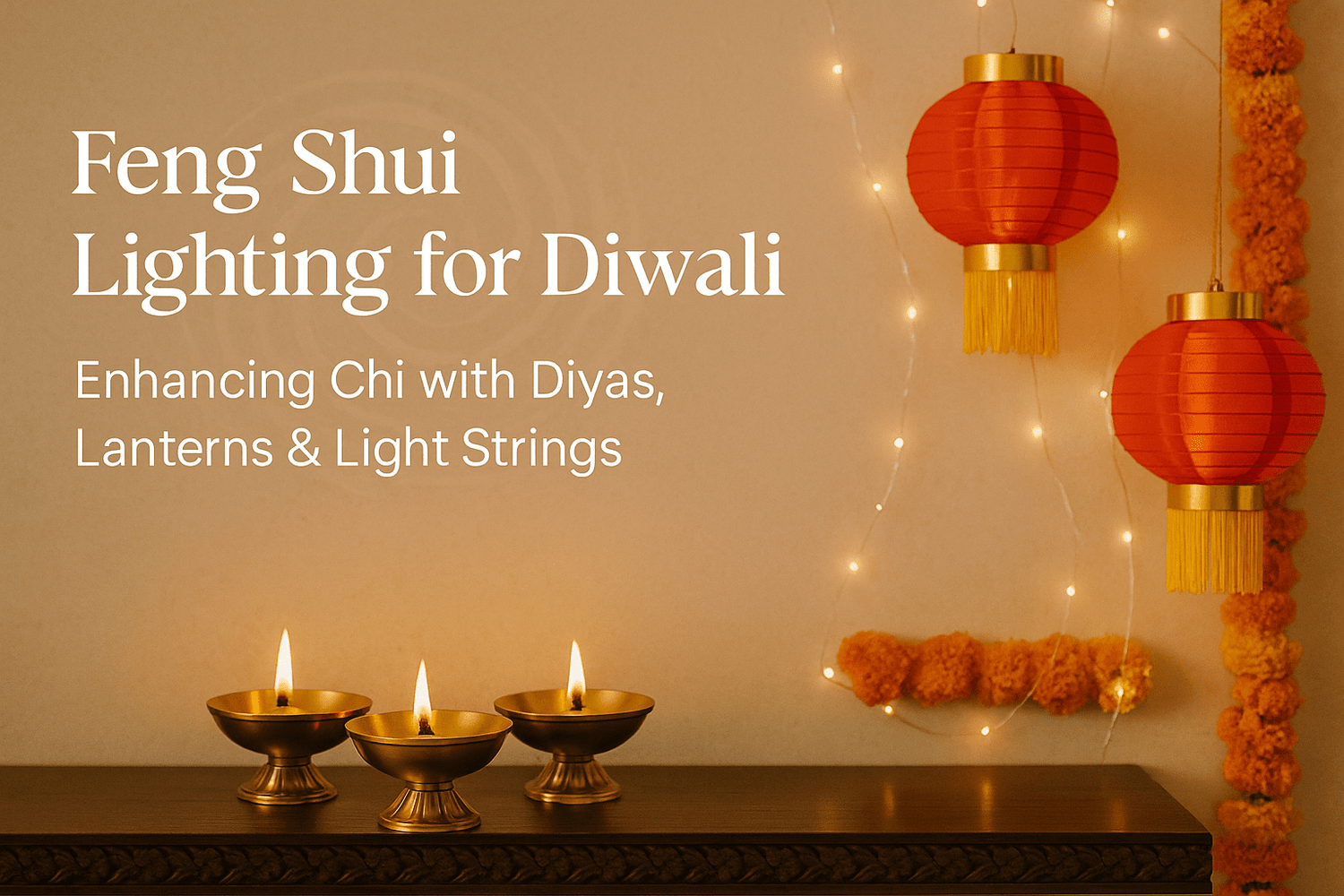 Feng Shui Lighting for Diwali: Enhancing Chi with Diyas, Lanterns & Light Strings - plusvalueindia