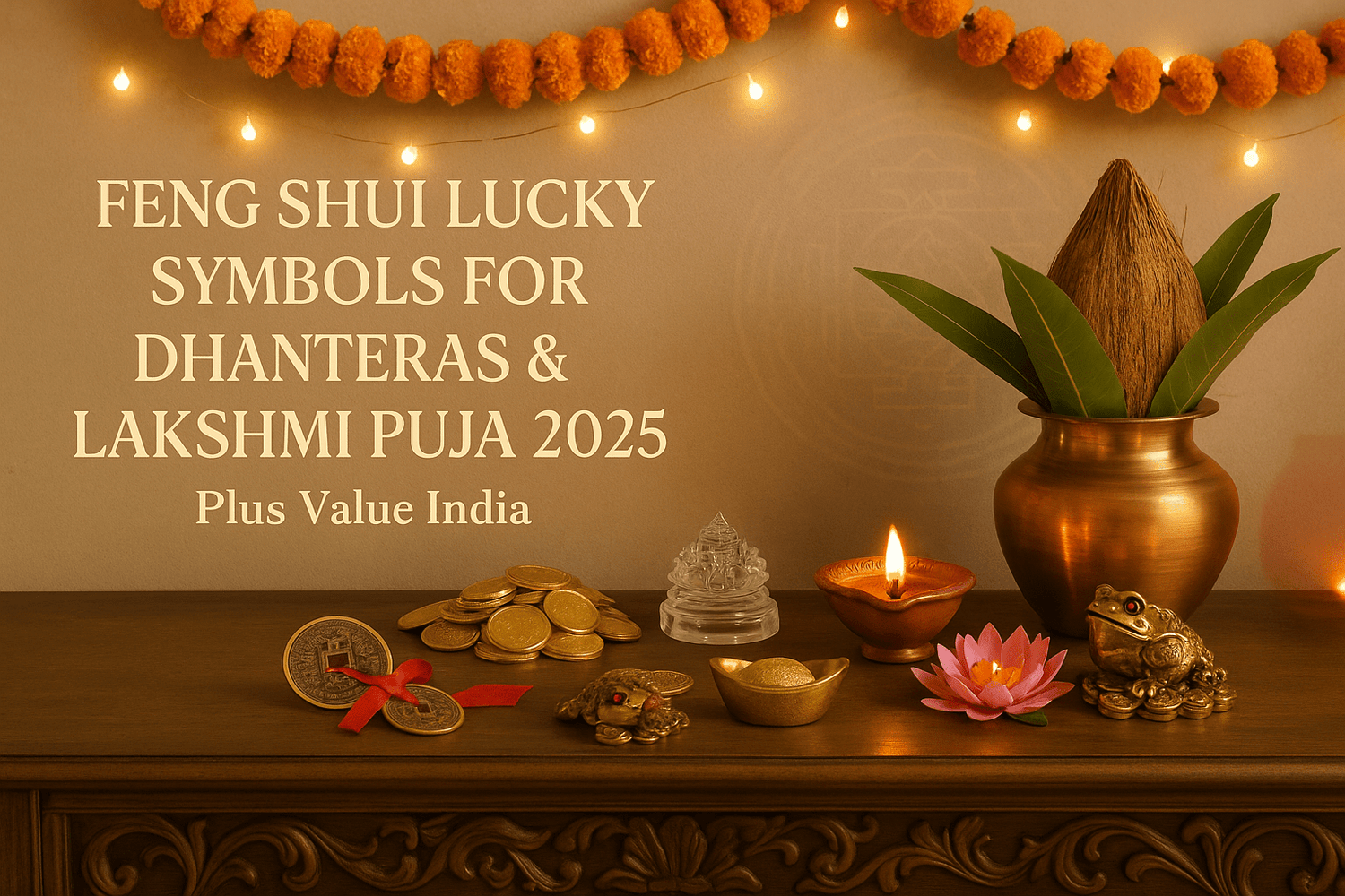 Feng Shui Lucky Symbols for Dhanteras & Lakshmi Puja 2025 - plusvalueindia