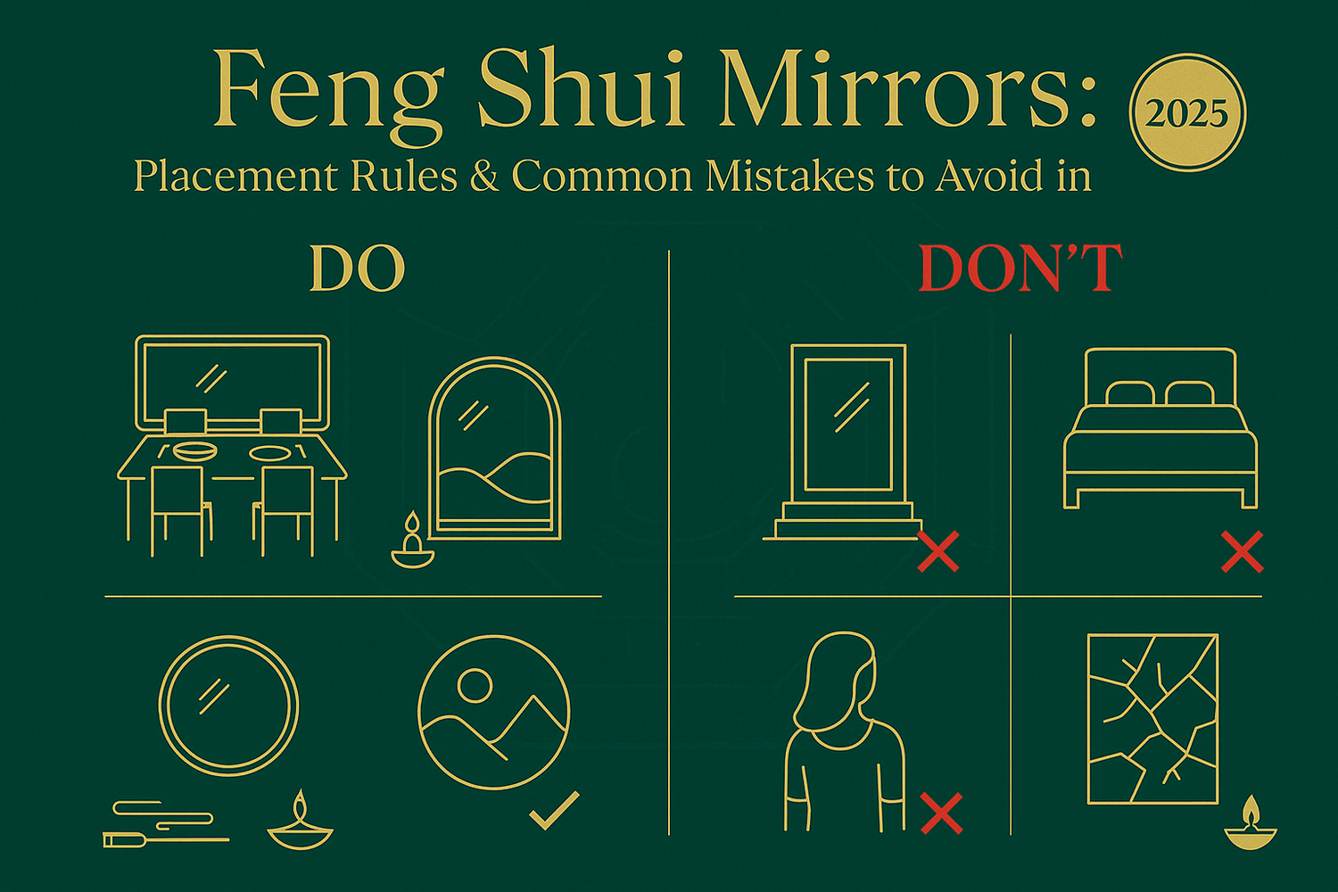 Feng Shui Mirrors: Placement Rules & Common Mistakes to Avoid in 2025