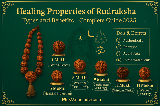 Healing Properties of Rudraksha: Types and Benefits | Complete Guide 2025 - plusvalueindia