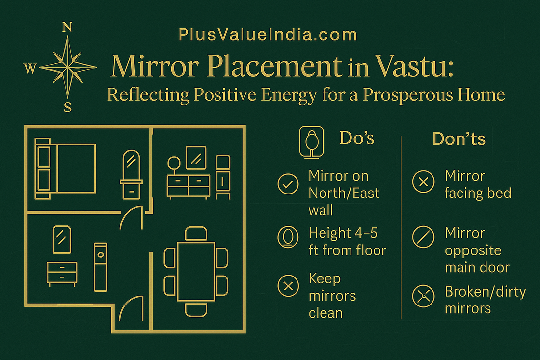 Mirror Placement in Vastu: Reflecting Positive Energy for a Prosperous Home