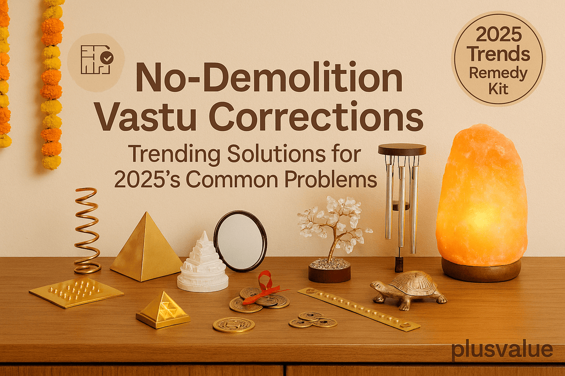 No-Demolition Vastu Corrections: Trending Solutions for 2025's Common Problems - plusvalueindia