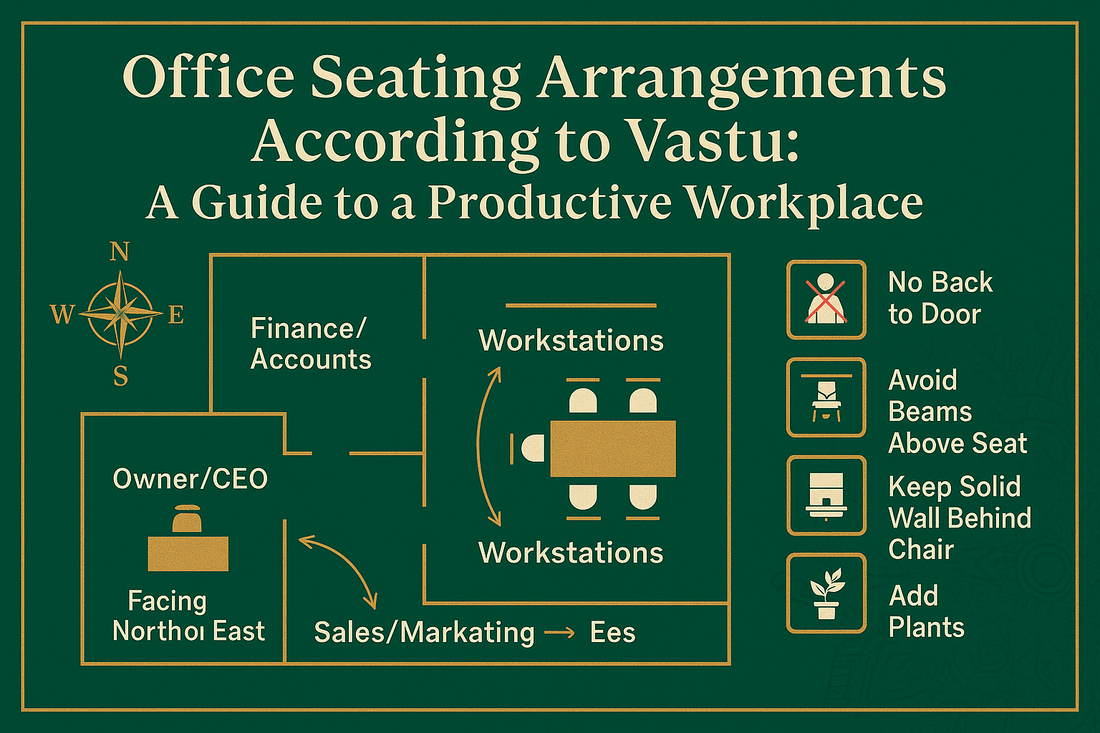 Office Seating Arrangements According to Vastu: A Guide to a Productive Workplace - plusvalueindia