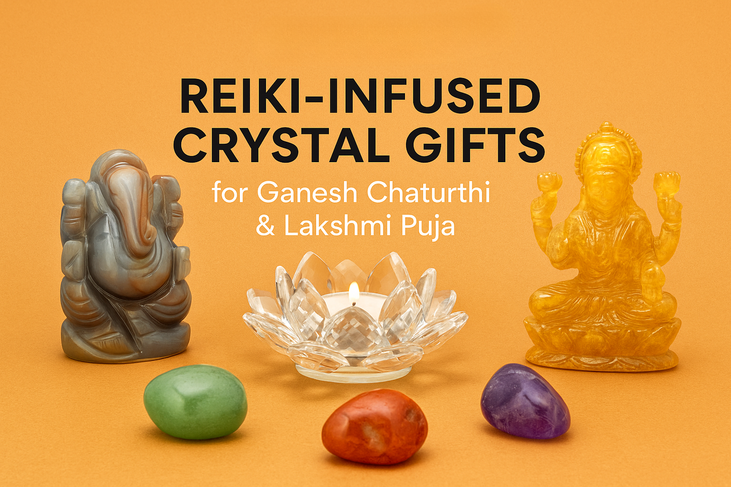 The Gift of Pure Energy: Gifting Reiki-Infused Crystals for Personal Blessings During Ganesh Chaturthi & Lakshmi Puja