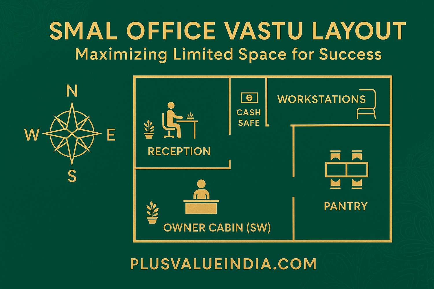 Small Office Vastu Layout: Maximizing Limited Space for Success - plusvalueindia