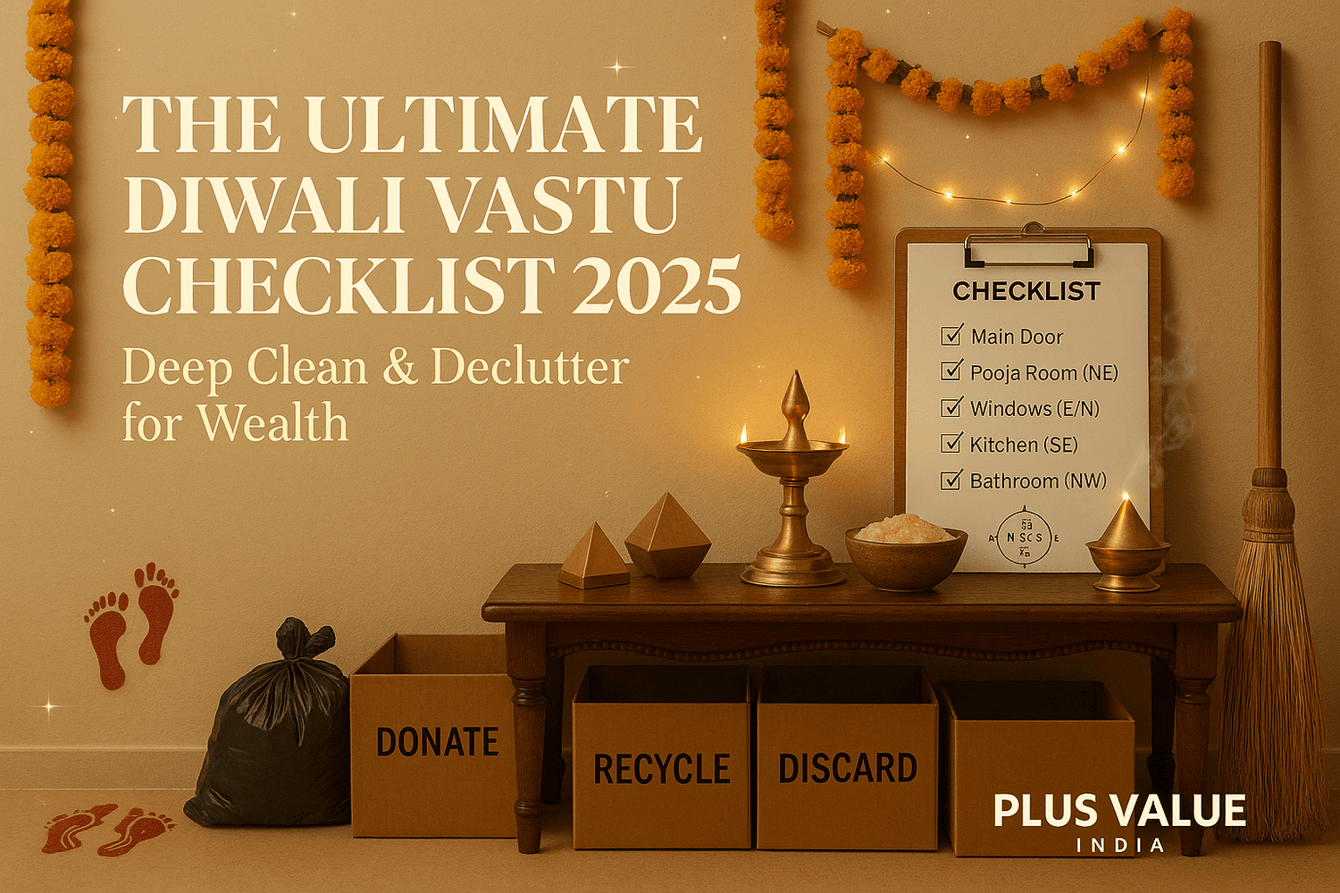 The Ultimate Diwali Vastu Checklist 2025: Deep Clean & Declutter for Wealth - plusvalueindia