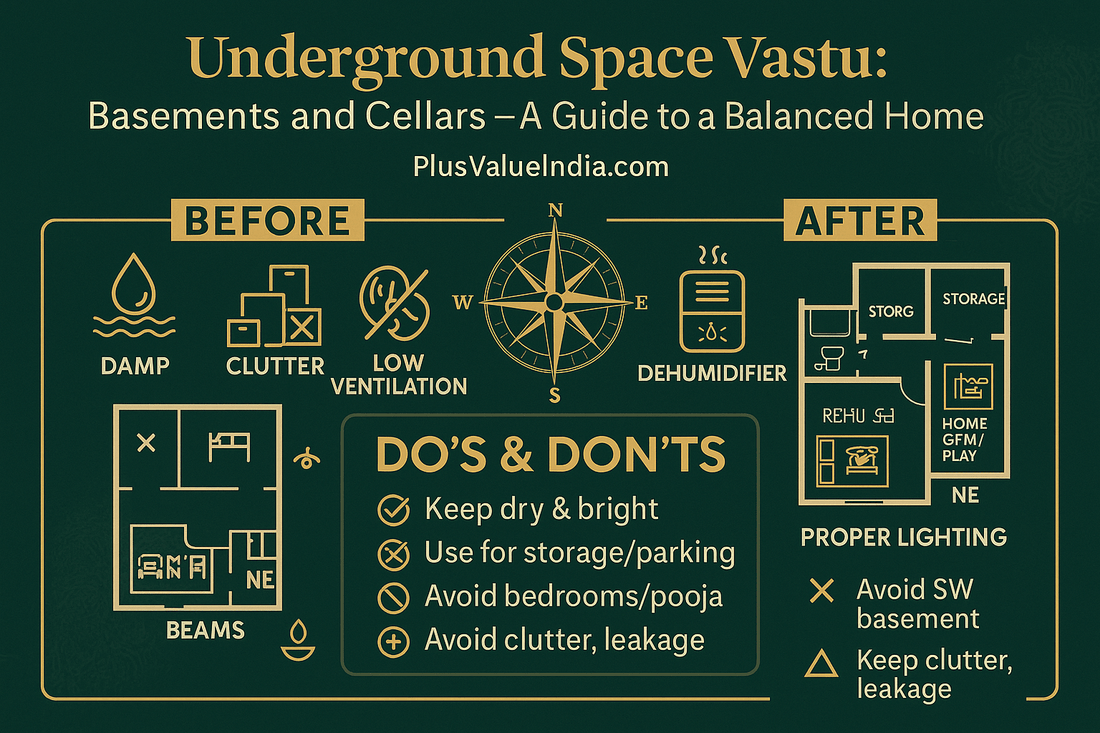 Underground Space Vastu: Basements and Cellars - A Guide to a Balanced Home - plusvalueindia