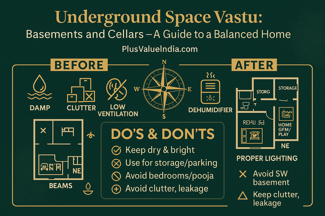 Underground Space Vastu: Basements and Cellars - A Guide to a Balanced Home