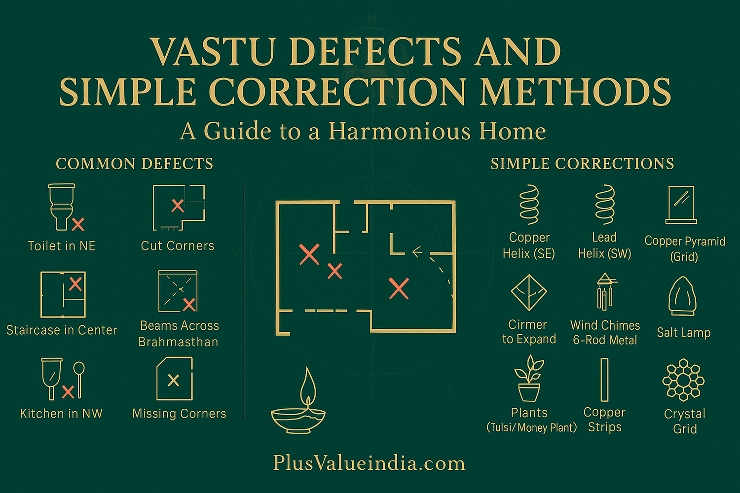 Vastu Defects and Simple Correction Methods: A Guide to a Harmonious Home