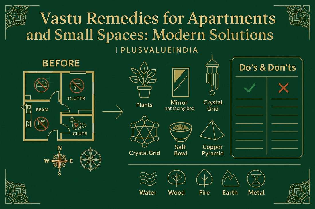 Vastu Remedies for Apartments and Small Spaces: Modern Solutions | PlusValueIndia