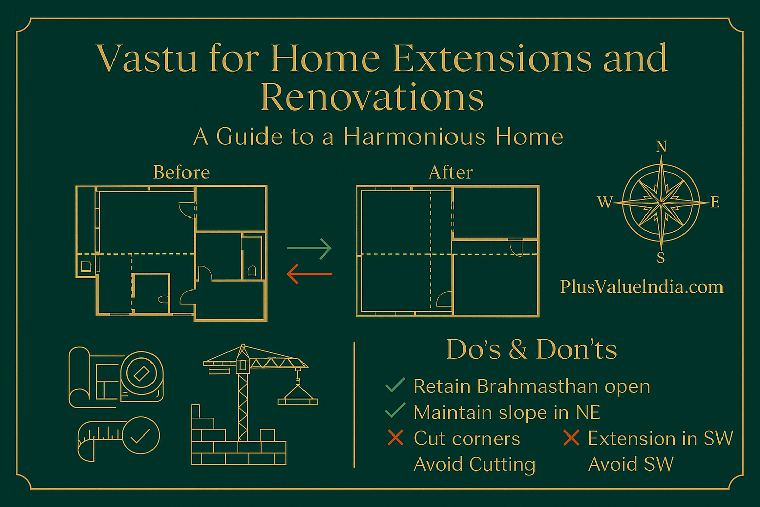 Vastu for Home Extensions and Renovations: A Guide to a Harmonious Home - plusvalueindia