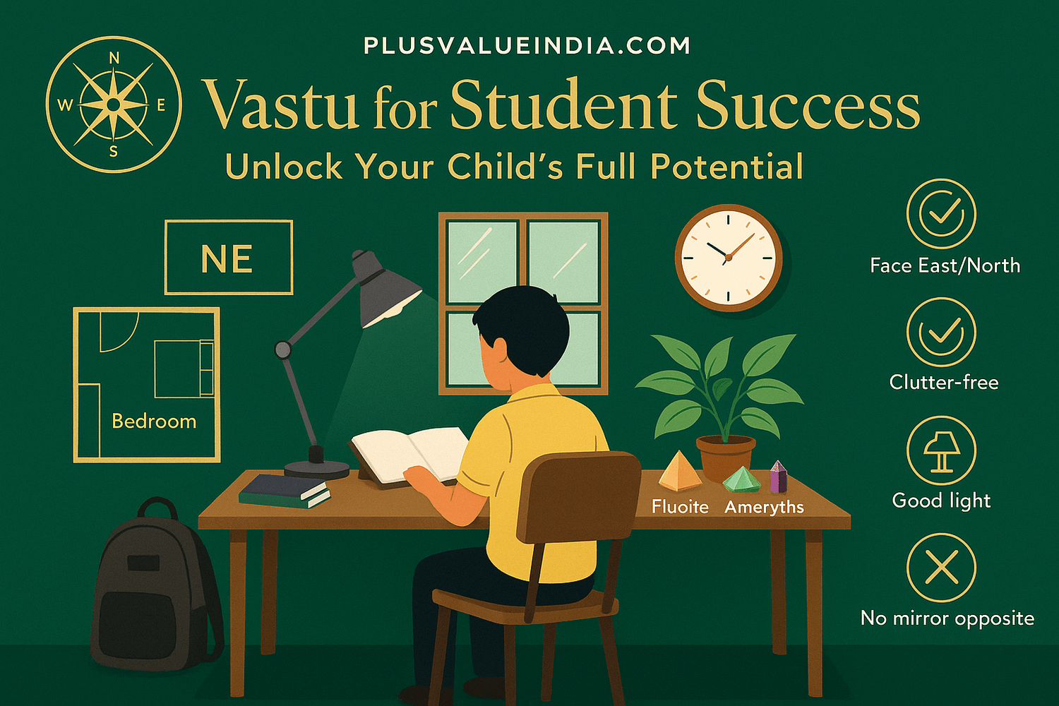 Vastu for Student Success: Unlock Your Child's Full Potential - plusvalueindia