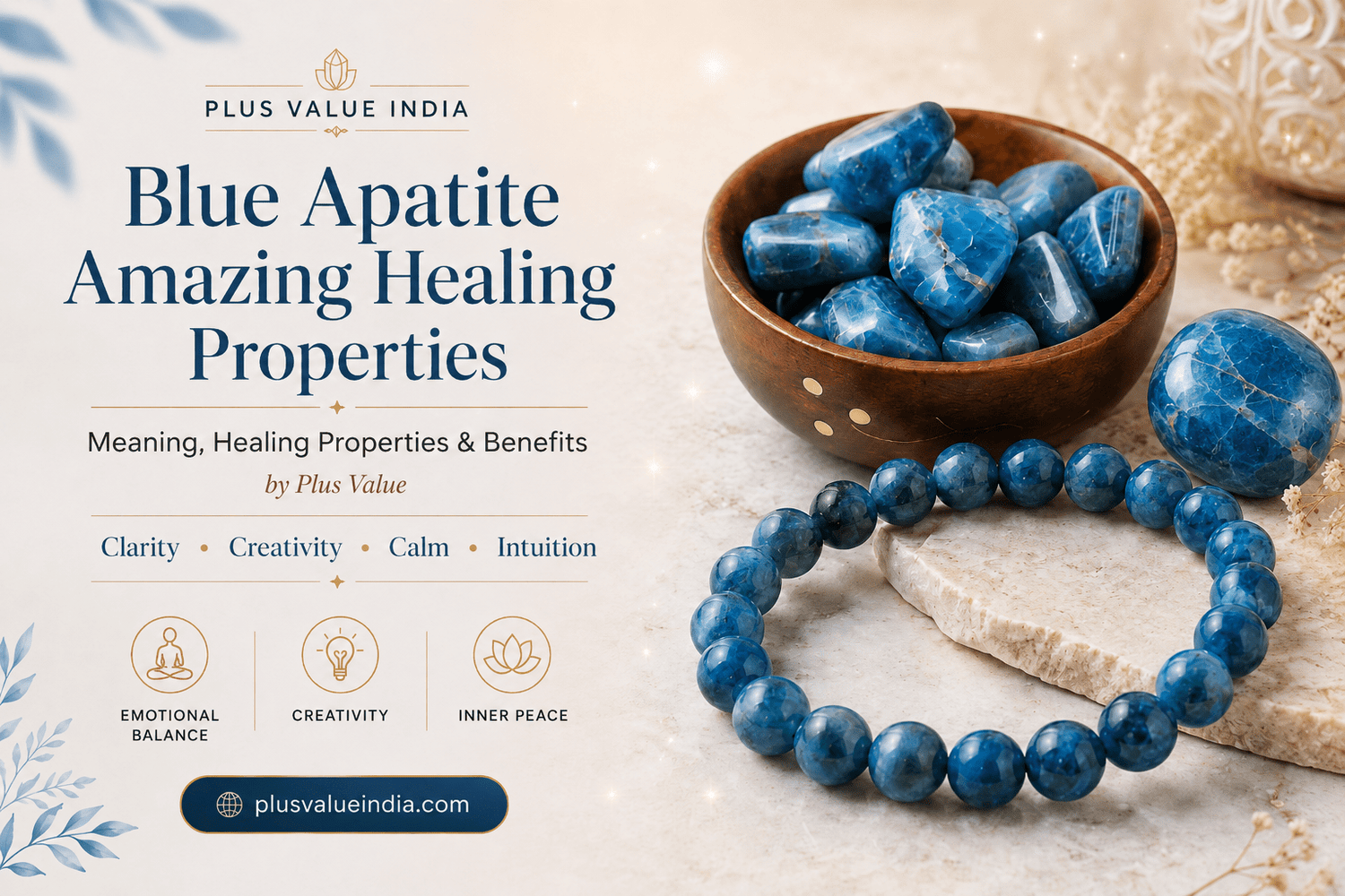 Blue Apatite Amazing Healing Properties - plusvalueindia