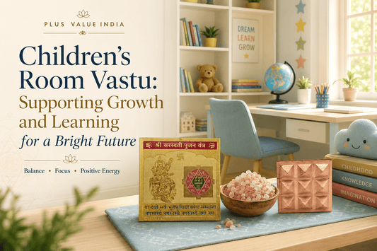 Kids room Vastu for study, desk facing direction and bed position on a plan