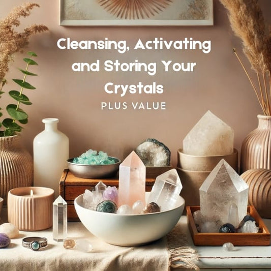 crystal cleansing charging storing activing