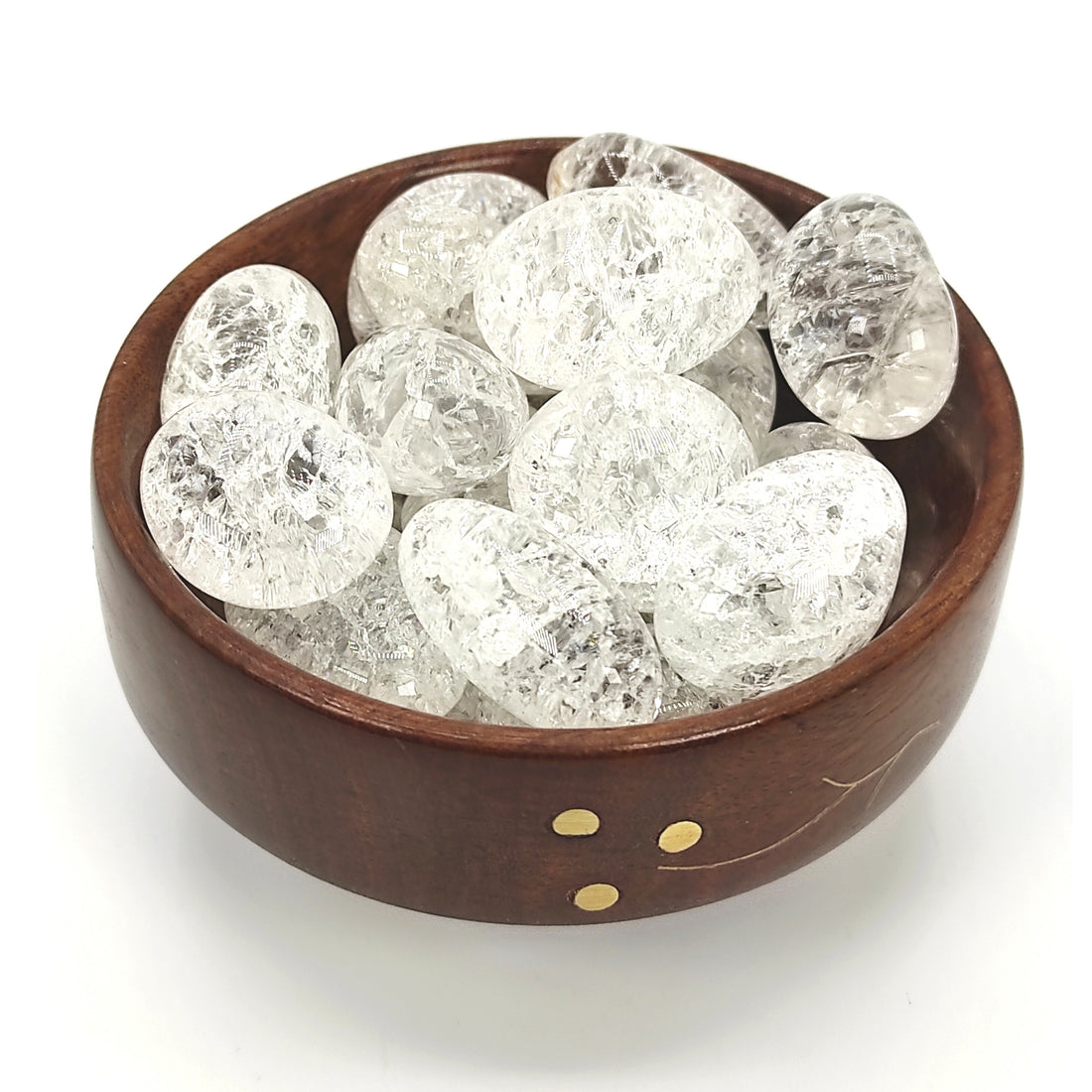 crackle quartz tumble pebble stone 300grams