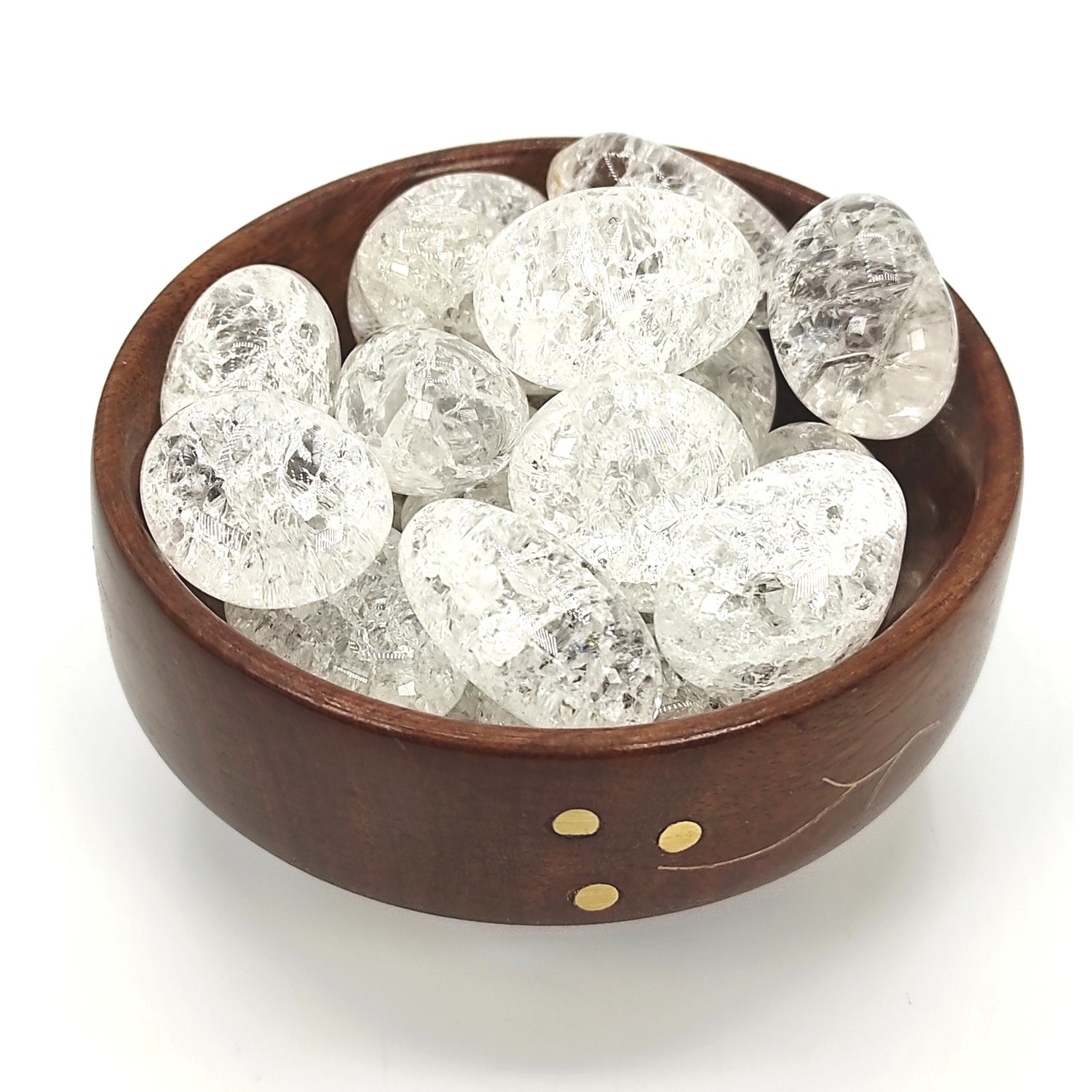 crackle quartz tumble pebble stone 300grams