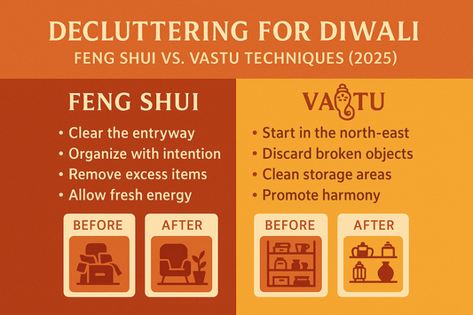 The Ultimate Diwali Cleaning Guide: Decluttering & Organizing with Feng Shui vs. Vastu Techniques