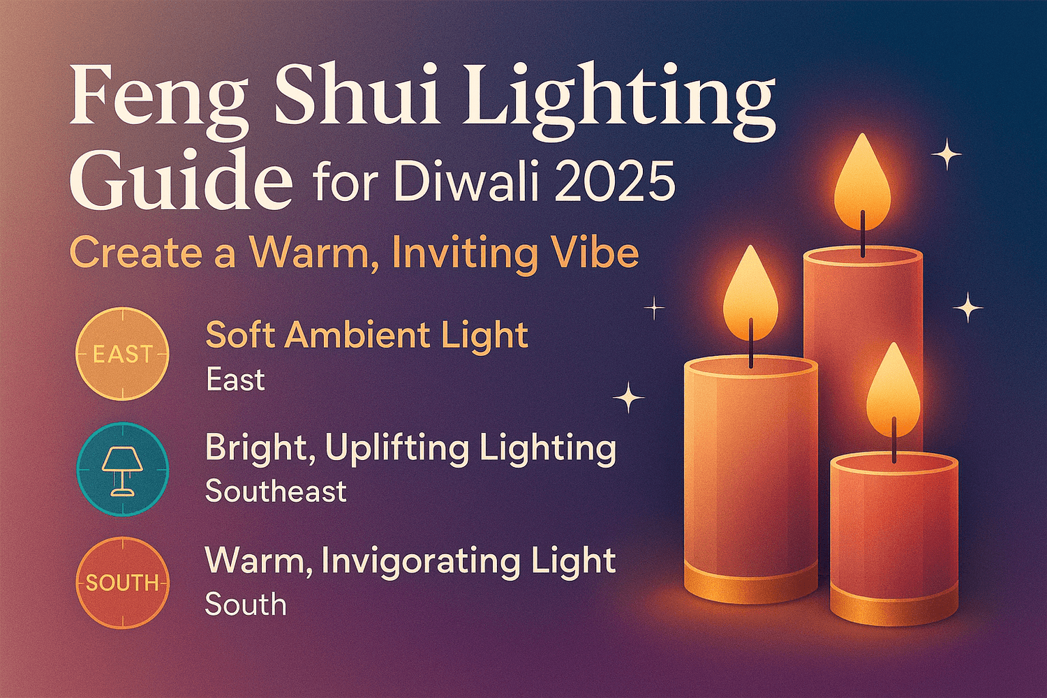 The Art of Illumination: A Feng Shui Guide to Lighting & Candle Placement for a Warm, Inviting Festival Vibe - plusvalueindia