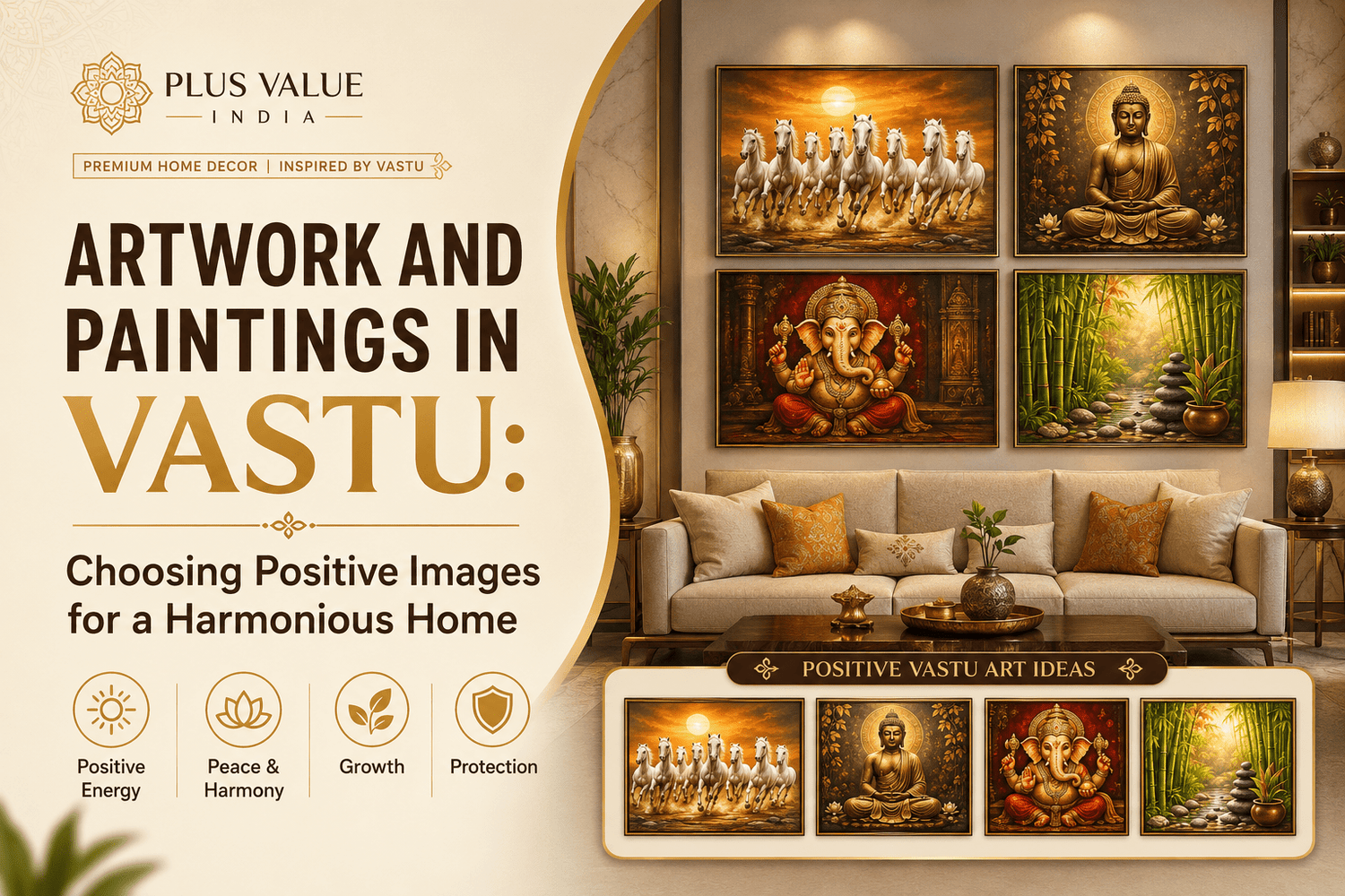 Vastu paintings and artwork, which image belongs on which wall of the home