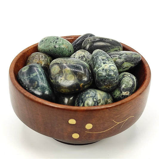 kambaba jasper tumble stone pebble 300grams