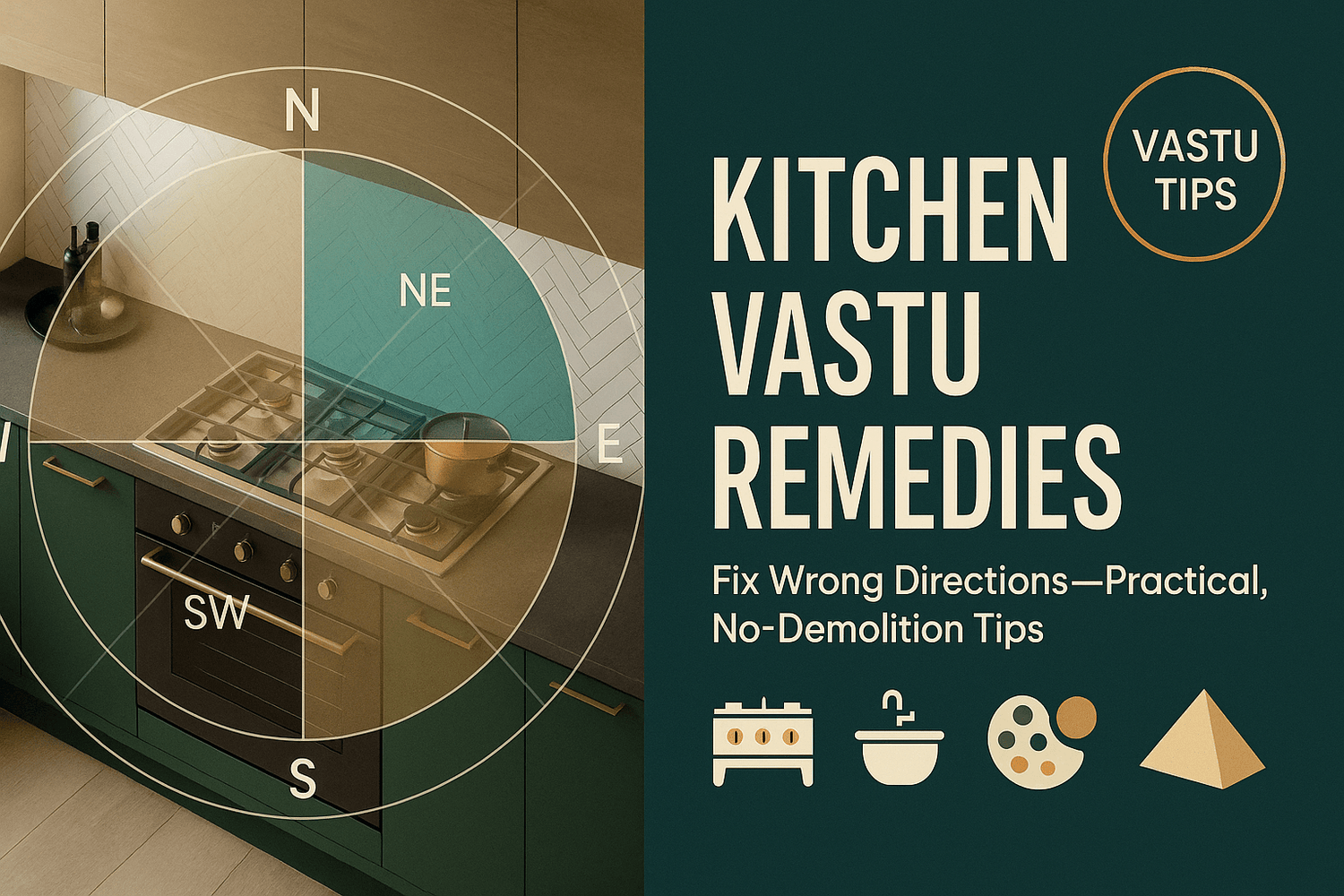 Vastu Remedies for Kitchen in Wrong Direction | Fix Vastu Dosha - plusvalueindia
