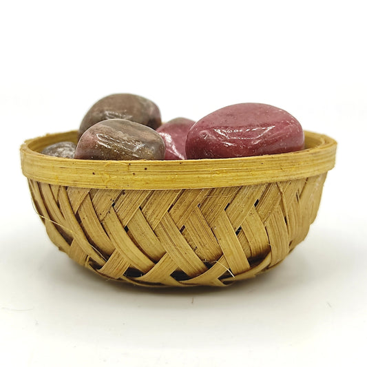 rhodonite tumble stone 200grams reiki crystal healing