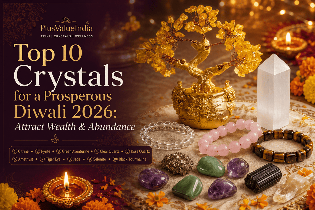 Top 10 Crystals for a Prosperous Diwali 2026: Attract Wealth & Abundance - plusvalueindia