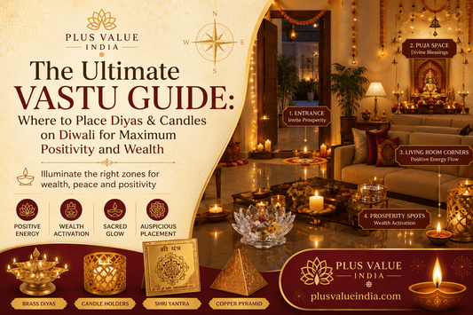 Where to place diyas at Diwali, lamp positions marked on a home floor plan