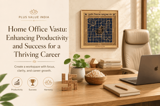 Home office Vastu, desk and seat direction for a work from home setup shown on a room layout