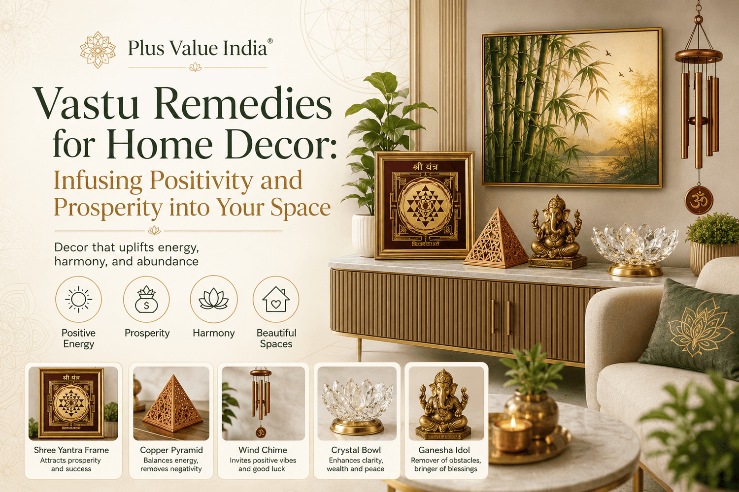 Vastu Remedies for Home Decor: Infusing Positivity and Prosperity into Your Space - plusvalueindia