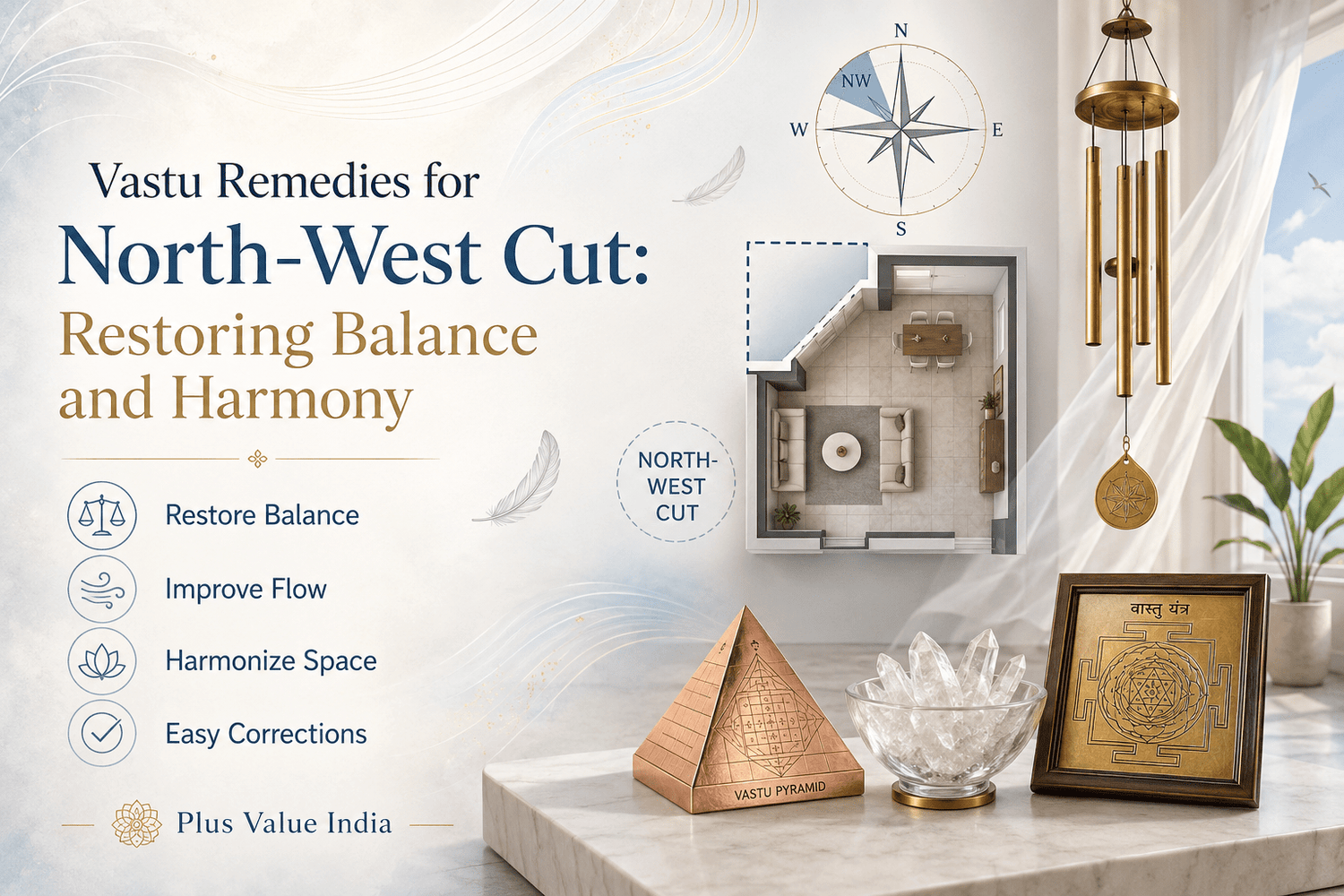 Vastu Remedies for North-West Cut: Restoring Balance and Harmony - plusvalueindia