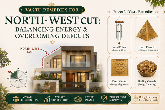 North west cut remedy, Vayavya corner cut on a floor plan with the helix and pyramid placement