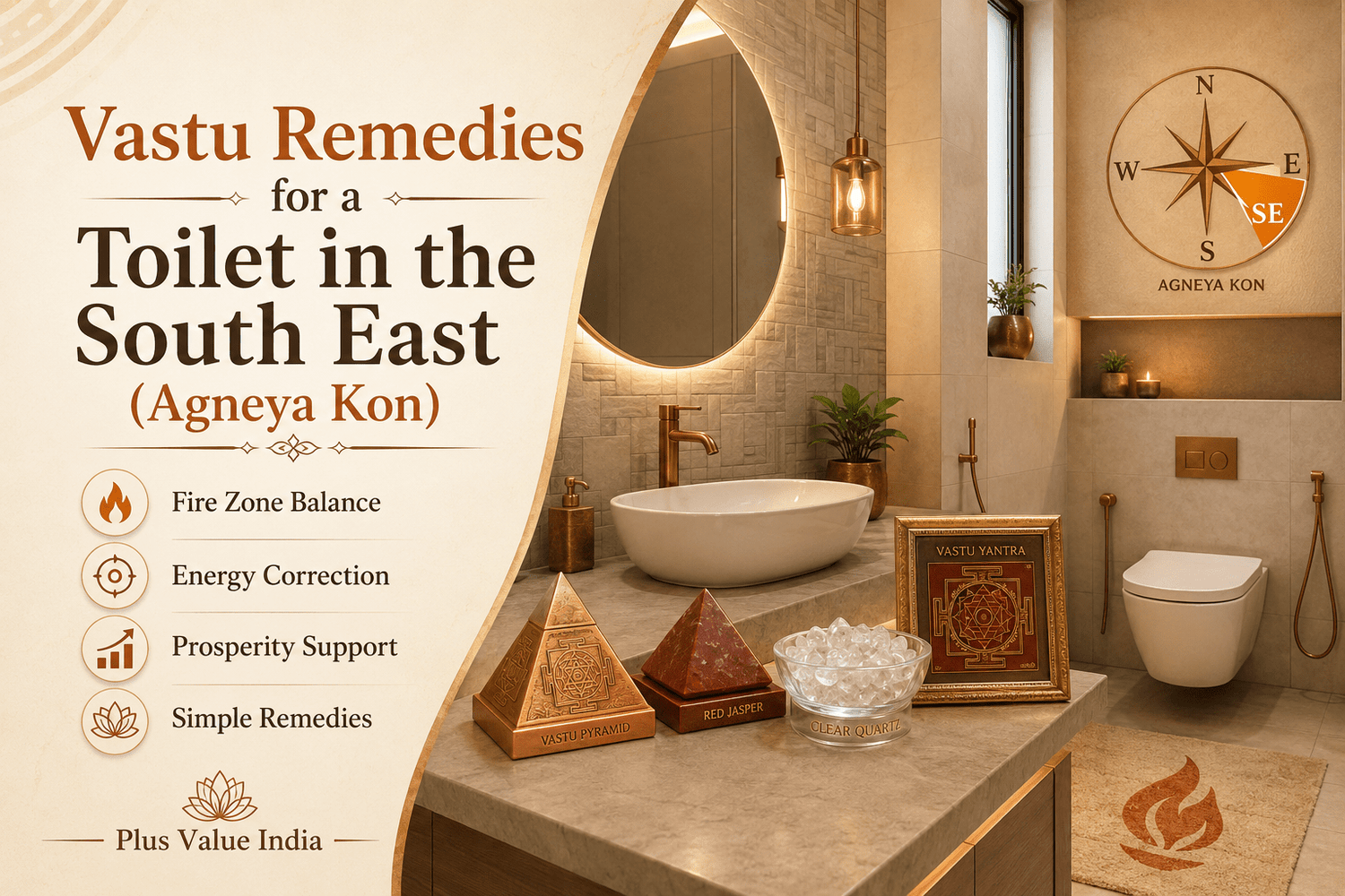Vastu Remedies for a Toilet in the South East (Agneya Kon) - plusvalueindia