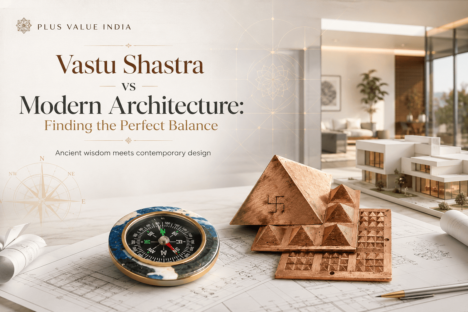 Vastu Shastra and modern architecture compared, classical rules mapped onto a contemporary plan