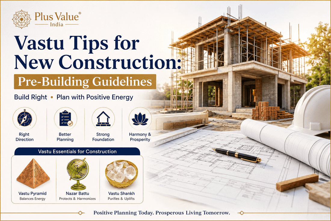 Vastu for new construction, plot orientation and room placement marked before building begins