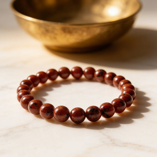 Mahogany Obsidian Stones Bracelet - plusvalueindia