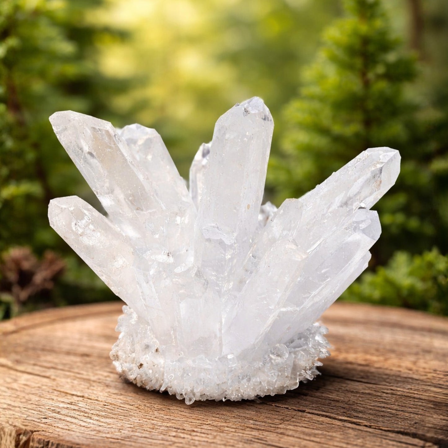 Clear Quartz Crystal Cluster Geode For Positive Energy, Vastu Defects
