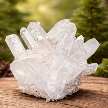 Clear Quartz Crystal Cluster Geode For Positive Energy, Vastu Defects