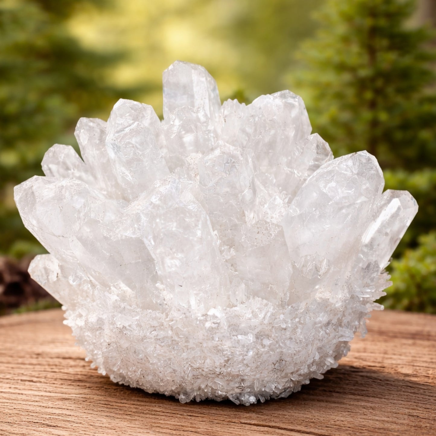 Clear Quartz Crystal Cluster Geode For Positive Energy, Vastu Defects