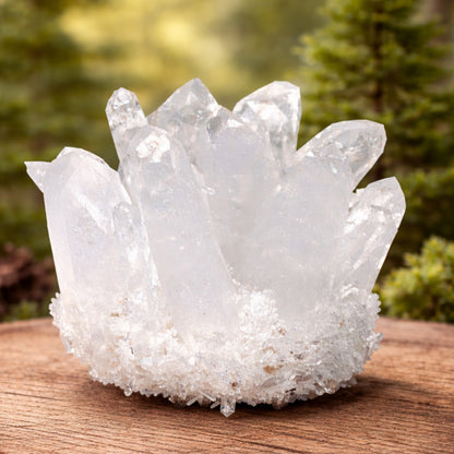Clear Quartz Crystal Cluster Geode For Positive Energy, Vastu Defects