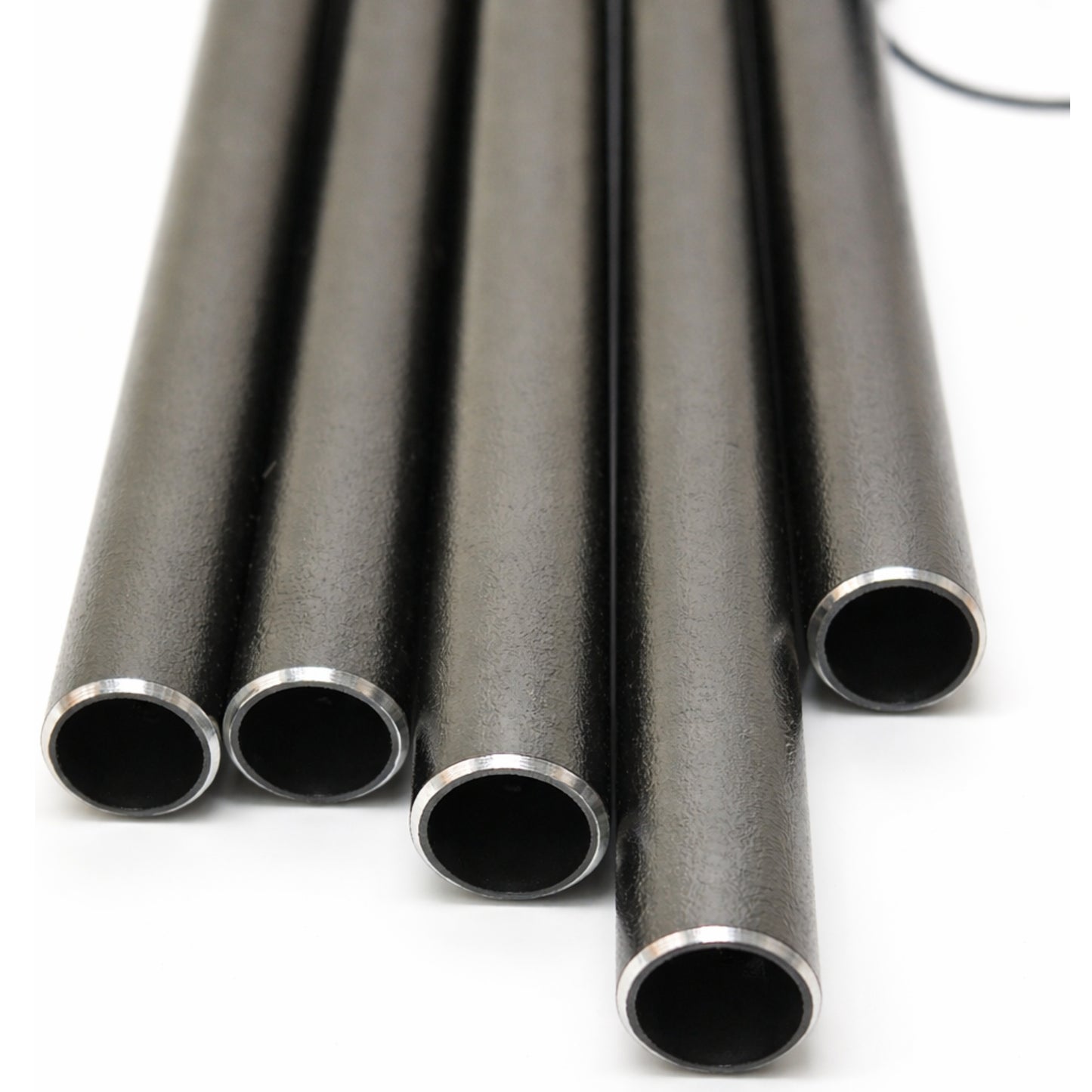 Feng Shui Metal Wind Chime Five 5 Rods Pipes Windchime for Home Office Positive Energy for Balcony Bedroom Excellent Sound [30inch / 76cm, Black Colour]