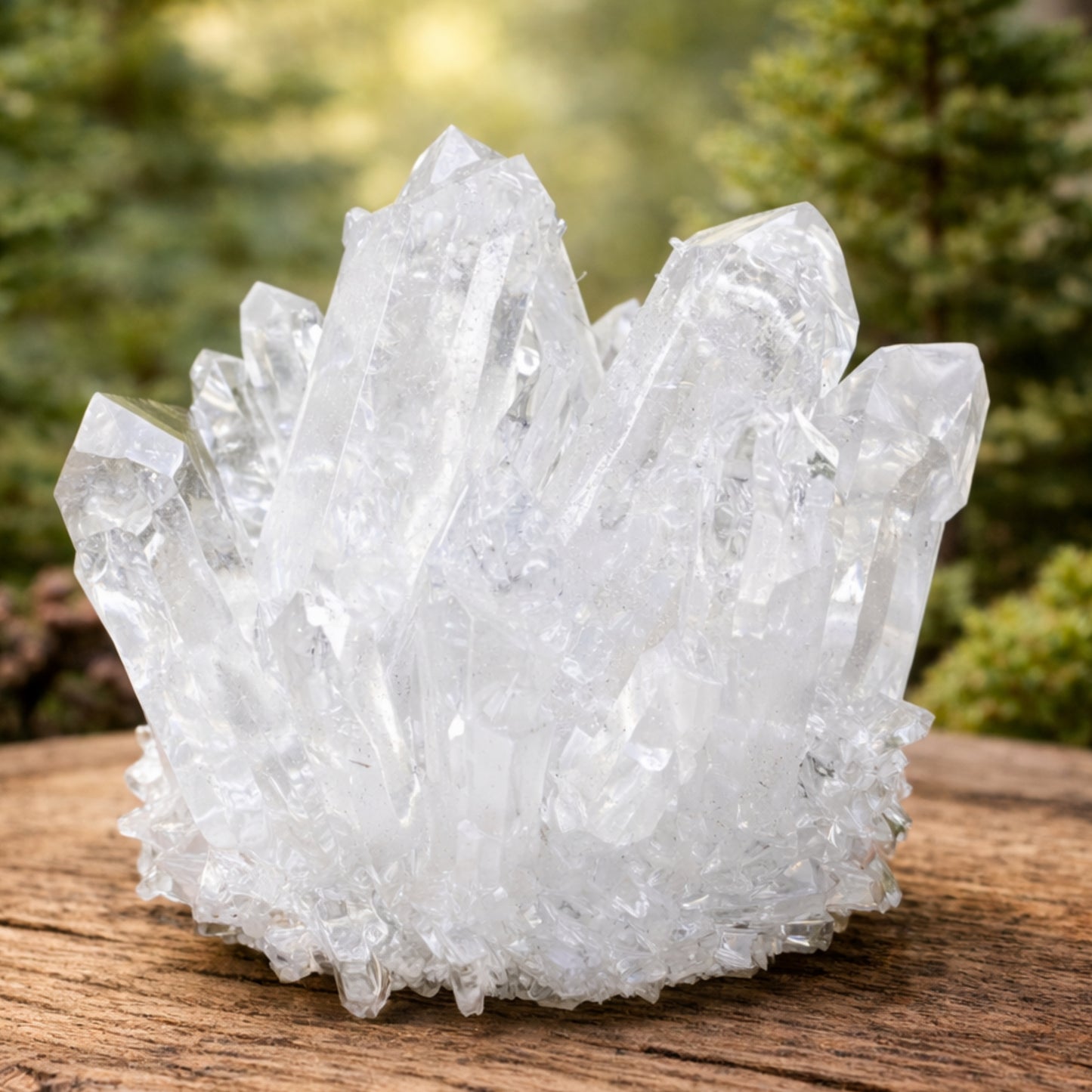 Clear Quartz Crystal Cluster Geode For Positive Energy, Vastu Defects