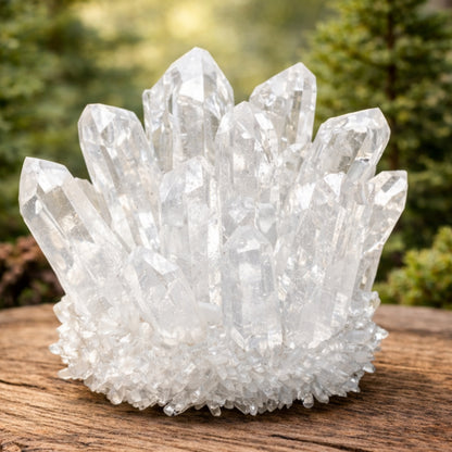 Clear Quartz Crystal Cluster Geode For Positive Energy, Vastu Defects