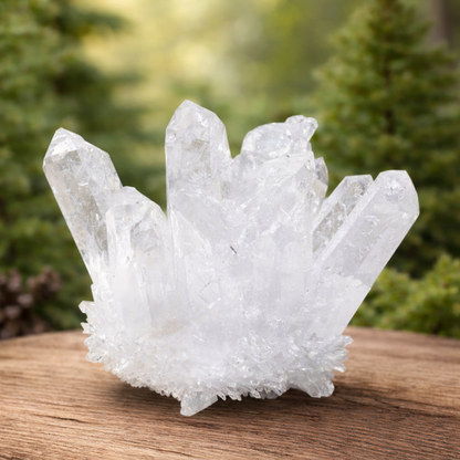 Clear Quartz Crystal Cluster Geode For Positive Energy, Vastu Defects