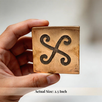 Copper Spiral Block for Dosh Nivaran Remedies Products Items for Home & Office - plusvalueindia