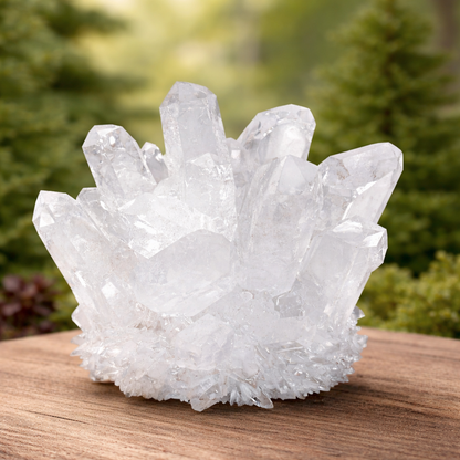 Clear Quartz Crystal Cluster Geode For Positive Energy, Vastu Defects