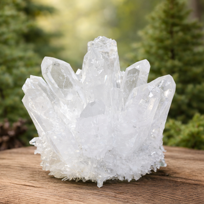 Clear Quartz Crystal Cluster Geode For Positive Energy, Vastu Defects