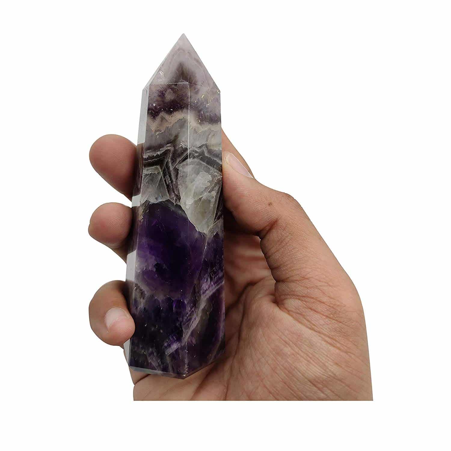 Amethyst Jumbo Wand - Reiki, Chakra, Crystal Healing, Meditation