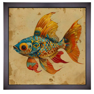 Beautiful Fish Painting on Canvas – Vastu & Feng Shui Canvas Print & Framed